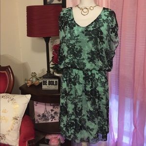 Espresso Mint Green & Black Dress